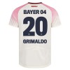 Camisola + Calções Bayer 04 Leverkusen Alejandro Grimaldo 20 Criança Equipamento 2ª 2025-26